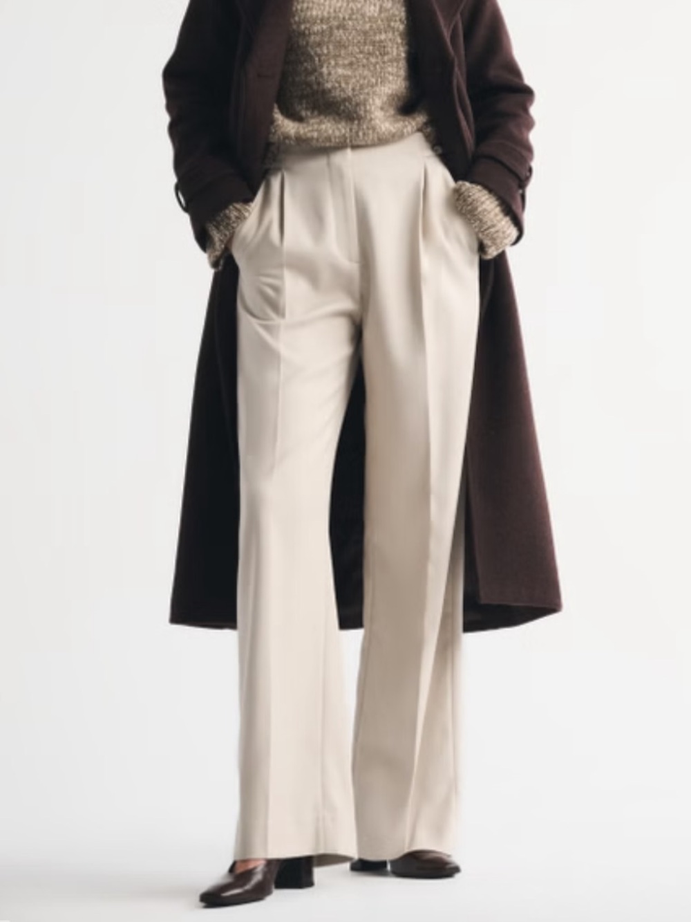 Abercrombie & Fitch Ash Wide-Leg Trousers